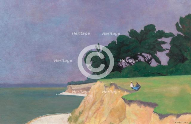 Falaise à Vasouy, 1910. Creator: Vallotton, Felix Edouard (1865-1925).