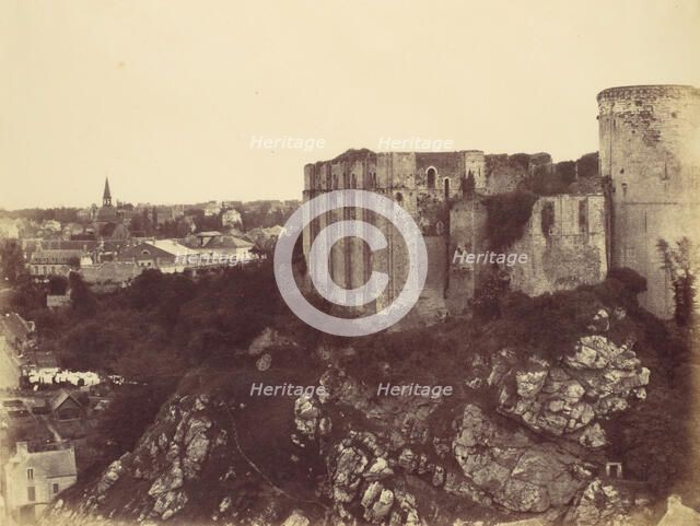 Falaise Castle, 1856. Creator: Alfred Capel-Cure.