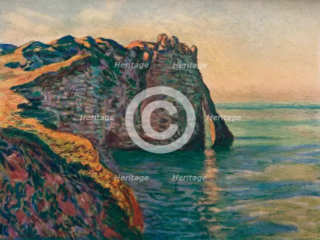 'Falaises A Etretat', 1885. Artist: Claude Monet.