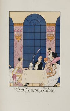 Falbalas et fanfreluches: La Gourmandise , 1924. Creator: Barbier, George (1882-1932)