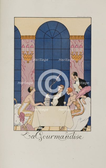 Falbalas et fanfreluches: La Gourmandise , 1924. Creator: Barbier, George (1882-1932).