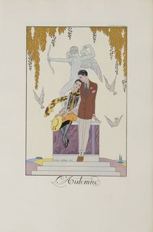 Falbalas et fanfreluches: L'Automne, 1925. Creator: Barbier, George (1882-1932)