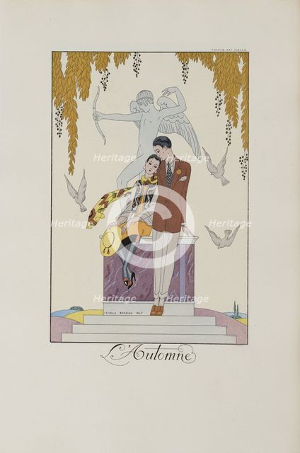 Falbalas et fanfreluches: L'Automne, 1925. Creator: Barbier, George (1882-1932).
