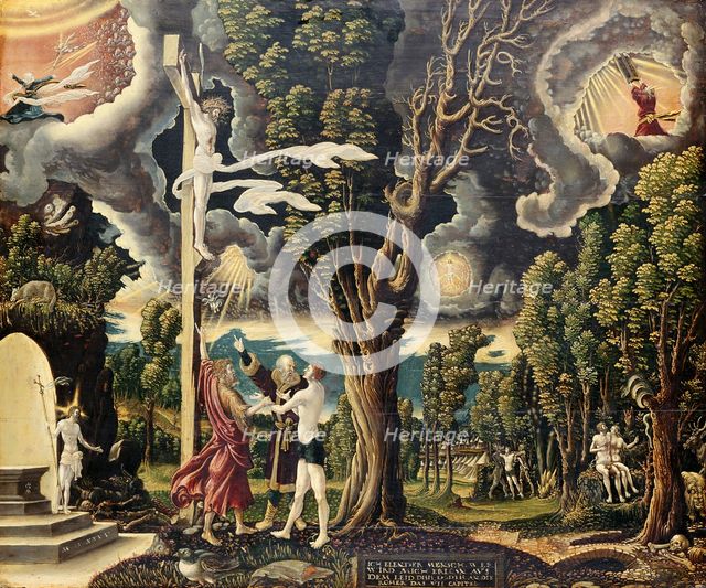 Fall and Redemption, 1535. Artist: Lemberger, Georg (ca 1490–1500-ca 1540/45)