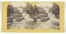 Fall Creek Ithaca Cascades above Irish Hammer Fall, 1860/65. Creator: J. C. Burritt
