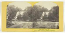 Fall Creek, Ithaca, N.Y. 1st, or Ithaca Fall, from bridge, 150 feet high, 1860/65. Creator: J. C. Burritt