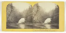 Fall Creek, Ithaca, N.Y. 2d, or Forest Fall, 60 feet high, from the dam, 1860/65. Creator: J. C. Burritt