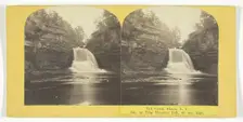 Fall Creek, Ithaca, N.Y. 5th, or Trip Hammer Fall, 65 feet high, 1860/65. Creator: J. C. Burritt
