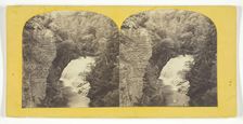 Fall Creek, Ithaca, N.Y. 2d, or Forest Fall, 60 feet high, from north bank, 1860/65. Creator: J. C. Burritt