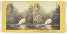 Fall Creek, Ithaca, N.Y. 2d, or Forest Fall, 60 feet high, from the dam, 1860/65. Creator: J. C. Burritt