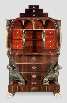Fall-Front Desk, Vienna, c. 1810. Creator: Unknown