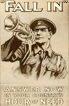 "Fall In": Answer Now in Your Country's Hour of Need 1915, (1935). Creator: Unknown