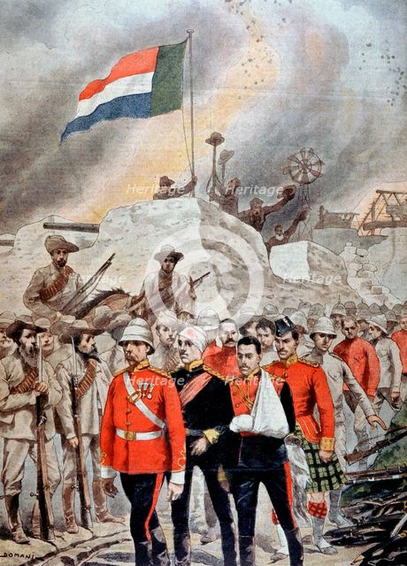 Fall of the British garrison at Jamestown, South Africa, Boer War, 1901. Artist: Unknown