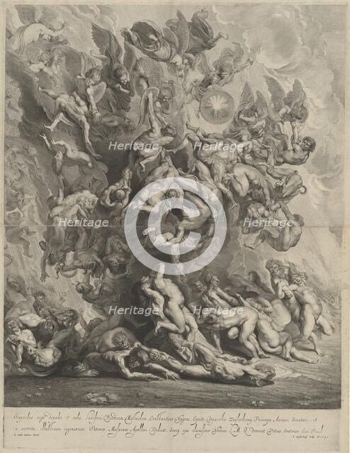 Fall of the Damned, 1642. Creator: Jonas Suyderhoef.