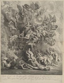 Fall of the Damned, 1642. Creator: Jonas Suyderhoef