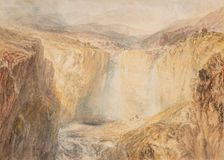 Fall of the Tees, Yorkshire, 1825-1826. Creator: JMW Turner