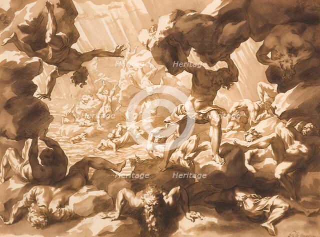 Fall of the Titans, 1665. Creator: Jan de Bisschop.
