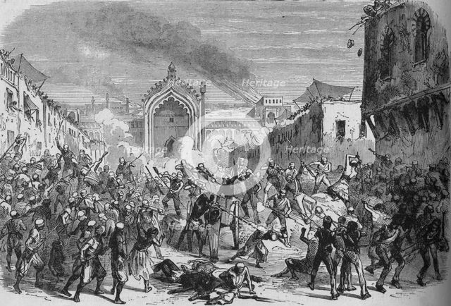 'Fall of Lucknow', c1880. Artist: Unknown.