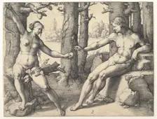 Fall of Man, 1530. Creator: Lucas van Leyden