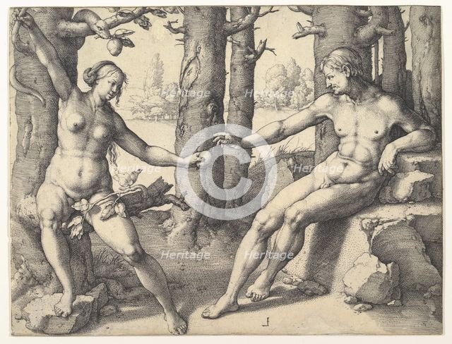 Fall of Man, 1530. Creator: Lucas van Leyden.
