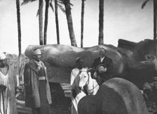 Fallen monumental statue of Rameses II, Memphis, Egypt, c1890. Artist: Newton & Co