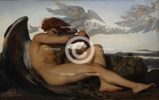 Fallen Angel, 1847. Creator: Cabanel, Alexandre (1823-1889).