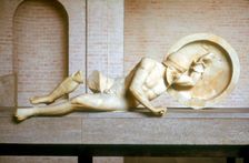 Fallen warrior from the East Pediment of the Temple of Aphaia, Aegina, Greece, built c500-c480 BC