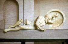 Fallen warrior from the East Pediment of the Temple of Aphaia, Aegina, Greece, built c500-c480 BC