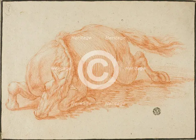 Falling Horse, n.d. Creator: Adam Frans van der Meulen.