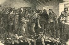 Falling in of the Chapel at Blackfriars 1623, (1897). Creator: Unknown