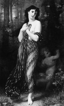 Falling Leaves, Allegory of Autumn, 1872. Creator: Hugues Merle