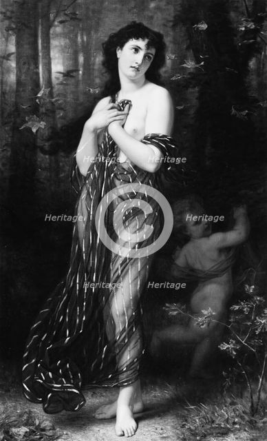 Falling Leaves, Allegory of Autumn, 1872. Creator: Hugues Merle.