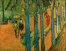 Falling leaves (Les Alyscamps), 1888