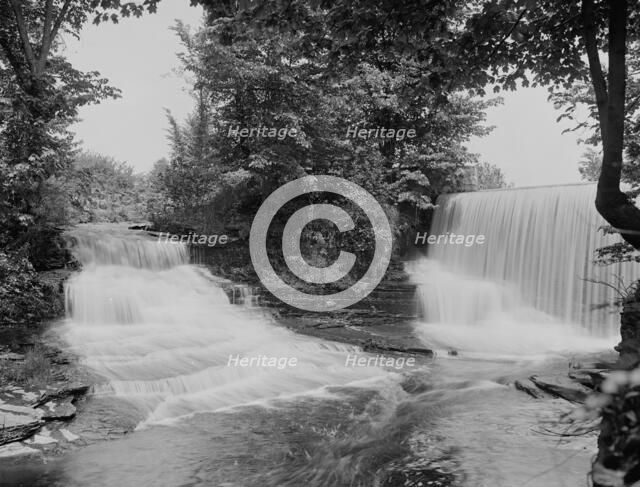 Falls at upper lake, South Hadley, Mass., c1908. Creator: Unknown.