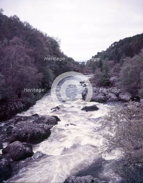 Falls on the River Gruinard, near Gruinard Bay, Scotland, c1955. Creator: Arthur Charles Kirby Ware.