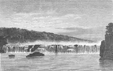 Falls of Gouina, in the rainy season; Journey from the Senegal to the Niger 1875. Creator: Unknown