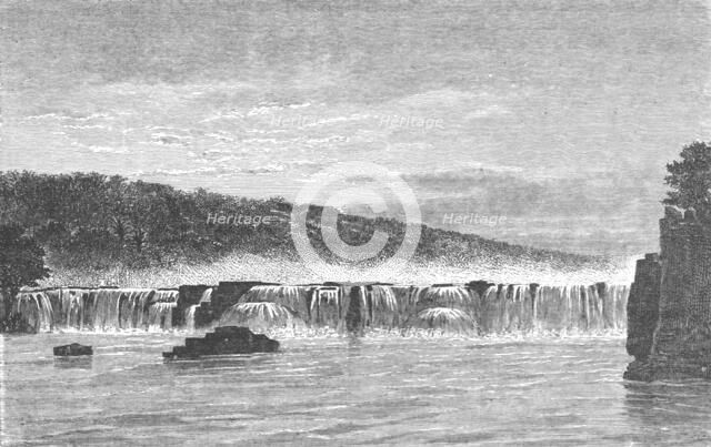 'Falls of Gouina, in the rainy season; Journey from the Senegal to the Niger', 1875. Creator: Unknown.