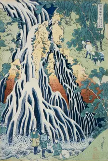 Falls of Kirifuri at Mt. Kurokami, Shimotsuke Province (image 2 of 2), c1832. Creator: Hokusai
