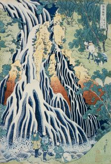 Falls of Kirifuri at Mt. Kurokami, Shimotsuke Province (image 2 of 2), c1832. Creator: Hokusai