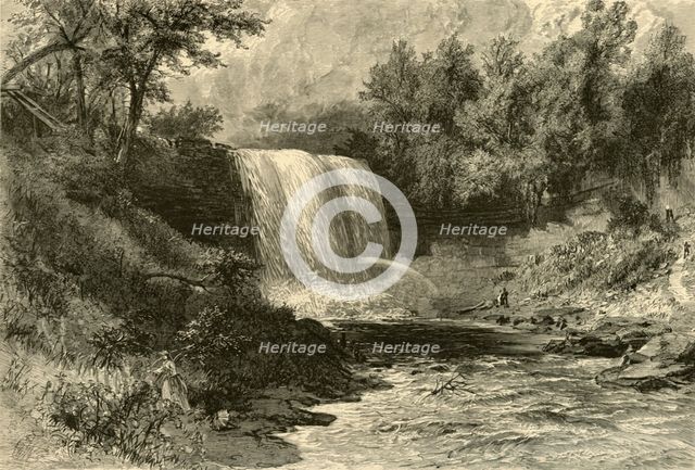 'Falls of Minnehaha', 1874.  Creator: Alfred Waud.