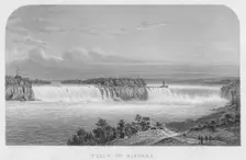 Falls of Niagara mid 19th century. Creator: Henry Adlard