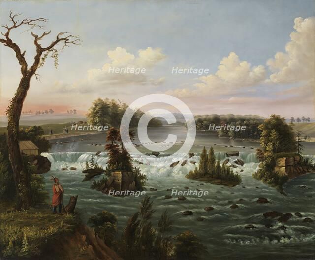 Falls of Saint Anthony, Upper Mississippi, 1847. Creator: Henry Lewis.