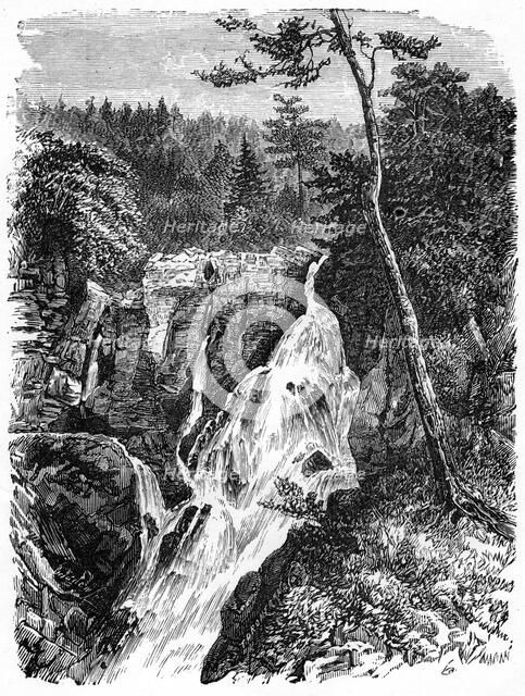 'Falls of Sainte Anne, below Quebec', 19th century. Artist: Unknown