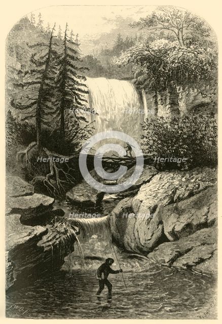 'Falls of the Blackwater', 1872.  Creator: Frederick William Quartley.