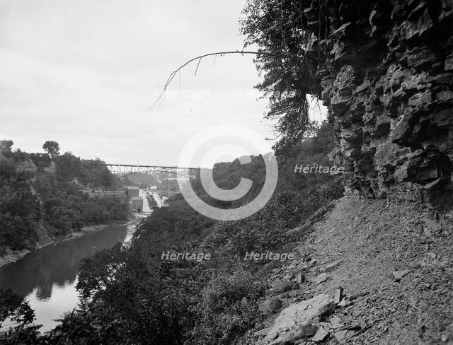 Falls of the Genesee from Seneca Park, Rochester, N.Y., c1904. Creator: Unknown.