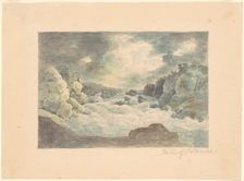 Falls of the Potomac, 1800-1810. Creator: William Russell Birch