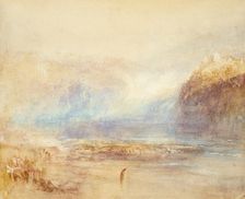 Falls of the Rhine at Schaffhausen - Distant View, 1841. Creator: JMW Turner