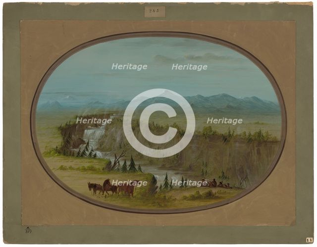 Falls of the Snake River, 1855/1869. Creator: George Catlin.