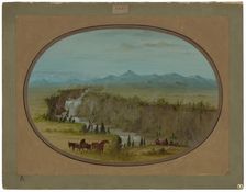 Falls of the Snake River, 1855/1869. Creator: George Catlin