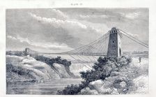 Falls View Suspension Bridge, Niagara, North America, c1869-c1889